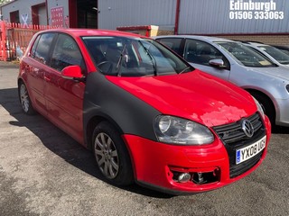 Location: Edinburgh - 2008 VOLKSWAGEN GOLF GT TDI 140 5 Door Hatchback REG: YX08UGH, Keys: No, MOT Expiry date: 26/09/2024, 1968 Diesel, 6 Speed Manual Diesel, Former Keepers: 6