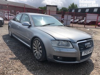 Location: Edinburgh - 2007 AUDI A8 SE TDI QUATTRO AUTO 4 Door Saloon REG: TF07MYA, Keys: No, MOT Expiry date: 31/10/2024, 2967 Diesel, 6 Speed Auto Diesel, Former Keepers: 2