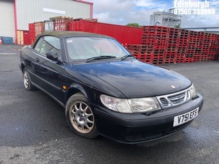Location: Edinburgh - 2000 SAAB 9-3 SE TURBO Convertible REG: V751EFS, Keys: No, MOT Expiry date: 26/05/2023, 1985 Petrol, 5 Speed Manual Petrol, Former Keepers: 5