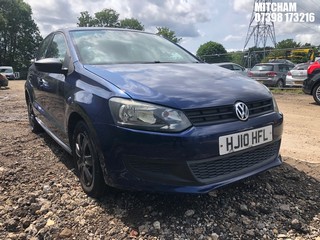 Location: MITCHAM - 2010 VOLKSWAGEN POLO S 70  5 DOOR HATCHBACK REG: HJ10HFL, 1198cc PETROL, 5 SPEED MANUAL PETROL, Former Keepers: 5, Keys: No, MOT: Expiry date02/11/2025