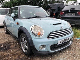 Location: Mitcham - 2011 MINI ONE 3 Door Hatchback REG: AG11NJN, Keys: No, MOT Expiry date: 28/05/2025, 1598 Petrol, 6 Speed Manual Petrol, Former Keepers: 5