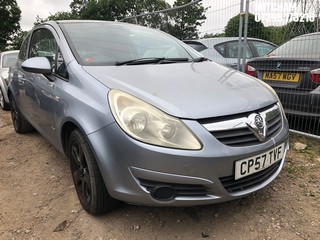 Location: Mitcham - 2008 VAUXHALL CORSA CLUB A/C 3 Door Hatchback REG: CP57TVF, Keys: No, MOT Expiry date: 26/06/2025, 1229 Petrol, 5 Speed Manual Petrol, Former Keepers: 7