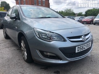 Location: Nottingham - 2013 VAUXHALL ASTRA ELITE CDTI AUTO 5 Door Hatchback REG: DS62RXX, Keys: No, MOT Expiry date: 24/03/2025, 1956 Diesel, 6 Speed Auto Diesel, Former Keepers: 5