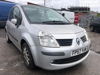 Location: Nottingham - 2008 RENAULT MODUS DYNAMIQUE S DCI 86 5 Door Hatchback REG: FP57YAW, Keys: No, MOT Expiry date: 21/03/2024, 1461 Diesel, 5 Speed Manual Diesel, Former Keepers: 4