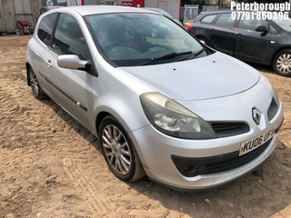 Location: Peterborough - 2006 RENAULT CLIO DYNAMIQUE S 3 Door Hatchback REG: KU06UFV, Keys: No, MOT Expiry date: 17/11/2024, 1390 Petrol, 5 Speed Manual Petrol, Former Keepers: 5