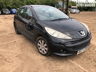 Location: Peterborough - 2007 PEUGEOT 207 S 5 Door Hatchback REG: REZ4358, Keys: No, MOT Expiry date: 09/11/2024, 1397 Petrol, 5 Speed Manual Petrol, Former Keepers: 5