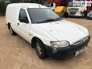 Location: Peterborough - 2002 FORD ESCORT 55 D Car Derived Van REG: LJ02YOV, Keys: No, MOT Expiry date: 04/11/2025, 1753 Diesel, 5 Speed Manual Diesel, Former Keepers: 6