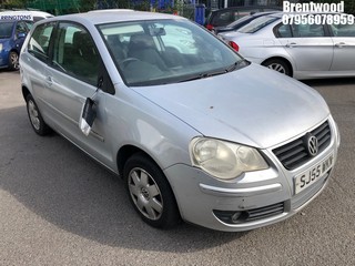 Location: Brentwood - 2005 VOLKSWAGEN POLO S 55 3 Door Hatchback REG: SJ55WKN, Keys: No, MOT Expiry date: 03/02/2025, 1198 Petrol, 5 Speed Manual Petrol, Former Keepers: 8