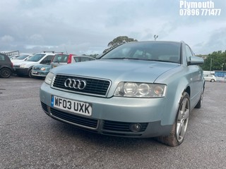 Location: Plymouth - 2003 AUDI A4 TDI SE Estate REG: WF03UXK, Keys: No, MOT Expiry date: 08/03/2025, 1896 Diesel, 5 Speed Manual Diesel, Former Keepers: 5