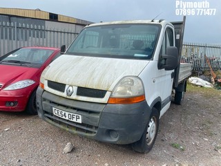 Location: Plymouth - 2004 RENAULT MASTER CCML35 DCI 100 MWB Tipper REG: CE54OFP, Keys: No, MOT Expiry date: 12/04/2022, 2463 Diesel, 5 Speed Manual Diesel, Former Keepers: 7