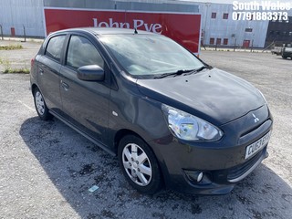 Location: South Wales - 2013 MITSUBISHI MIRAGE 2 5 Door Hatchback REG: CU63EFA, Keys: No, MOT Expiry date: 07/09/2024, 1193 Petrol, 5 Speed Manual Petrol, Former Keepers: 3