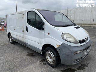 Location: South Wales - 2003 VAUXHALL VIVARO 2900 DTI LWB Panel Van REG: YL53FHU, Keys: No, MOT Expiry date: 15/04/2022, 1870 Diesel, 5 Speed Manual Diesel, Former Keepers: 4