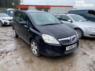 Location: Leeds - 2008 VAUXHALL ZAFIRA EXCLUSIV MPV REG: YA08LPN, Keys: No, MOT Expiry date: 25-02-2025, 1598 Petrol, 5 Speed Manual Petrol, Former Keepers: 8