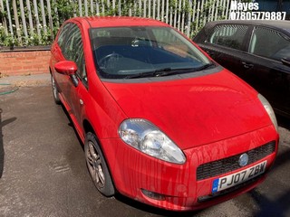 Location:  Hayes - 2007 FIAT GRANDE PUNTO ACTIVE 77 3 Door Hatchback REG: PJ07ZBW, Keys: No, MOT Expiry date: 16/12/2025, 1368 Petrol, 5 Speed Manual Petrol, Former Keepers: 6