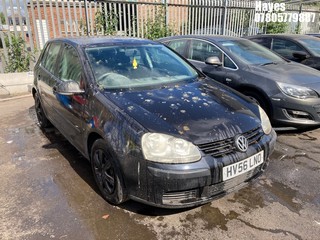 Location:  Hayes - 2006 VOLKSWAGEN GOLF FSI S 5 Door Hatchback REG: HV56LNO, Keys: No, MOT Expiry date: 27/10/2025, 1598 Petrol, 6 Speed Manual Petrol, Former Keepers: 4