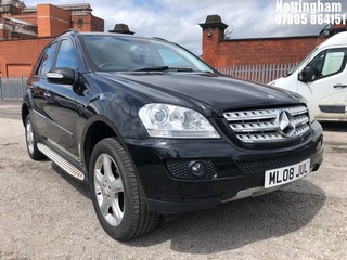 Location: Nottingham - 2008 MERCEDES ML 320 CDI SPORT A ESTATE REG: ML08JUL, 2987cc DIESEL, 7 SPEED AUTO DIESEL, Former Keepers: 2, Keys: Yes, MOT Expiry date: 18/11/2025
