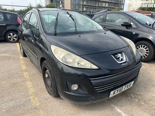 Location: North Woolwich - 2010 PEUGEOT 207 SPORT 5 Door Hatchback REG: KY10TVX, Keys: No, MOT Expiry date: 06/11/2025, 1397 Petrol, 5 Speed Manual Petrol, Former Keepers: 6
