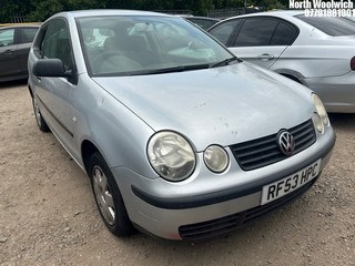 Location: North Woolwich - 2003 VOLKSWAGEN POLO TWIST 3 Door Hatchback REG: RF53HPC, Keys: No, MOT Expiry date: 25/05/2025, 1198 Petrol, 5 Speed Manual Petrol, Former Keepers: 6