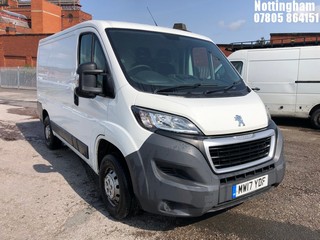 Location: Nottingham - 2017  PEUGEOT  BOXER 333 PRO L1H1 BLUE H  Panel Van  REG: MW17YDF, 1997cc Diesel , 6 Speed Manual Diesel , Former Keepers: 2, Keys: Yes, MOT Expiry date: 01/11/2025