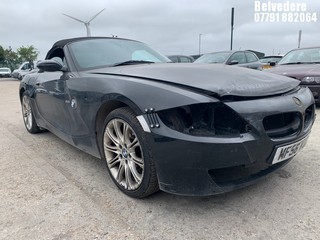 Location: Belvedere - 2006  BMW  Z4 SPORT 	 Convertible 	 REG: MF56VUD, 1995cc	 Petrol , 6 Speed Manual Petrol 	, Former Keepers: 7, Keys: Yes, MOT Expiry date: 12/03/2025