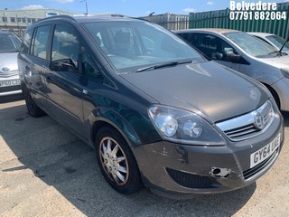 Location: Belvedere - 2014 VAUXHALL  ZAFIRA EXCLUSIV MPV REG: GY64UAE, Keys: No, MOT Expiry date: 05/09/2025, 1796 Petrol, 5 Speed Manual Petrol, Former Keepers: 2