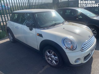 Location: Belvedere - 2012 MINI ONE 3 Door Hatchback REG: DA62LTK, Keys: No, MOT Expiry date: 09/01/2025, 1598 Petrol, 6 Speed Manual Petrol, Former Keepers: 2