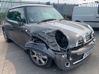 Location: Belvedere - 2006 MINI MINI COOPER PARK LANE 3 Door Hatchback REG: CV06RXD, Keys: No, MOT Expiry date: 13.11.2025, 1598 Petrol, 5 Speed Manual Petrol, Former Keepers: 9