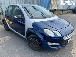Location: Belvedere - 2005 SMART FORFOUR PULSE 5 Door Hatchback REG: SL05MZJ, Keys: No, MOT Expiry date: 26/10/2025, 1124 Petrol, 5 Speed Manual Petrol, Former Keepers: 8