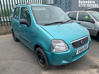Location: Belvedere - 2000 SUZUKI WAGON R+ GL Estate REG: X919EKR, Keys: No, MOT Expiry date: 28/08/2024, 1298 Petrol, 5 Speed Manual Petrol, Former Keepers: 3