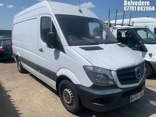 Location: Belvedere - 2014 MERCEDES-BENZ SPRINTER 313 CDI Panel Van REG: KP64MWW, Keys: No, MOT Expiry date: 14/08/2024, 2143 Diesel, 6 Speed Manual Diesel, Former Keepers: 3