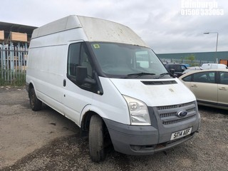 Location: Edinburgh - 2014 FORD TRANSIT 125 T350 RWD Panel Van REG: ST14AEF, Keys: Yes, MOT Expiry date: 10/01/2025, 2198 Diesel, 6 Speed Manual Diesel, Former Keepers: 2