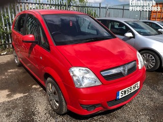 Location: Edinburgh - 2009 VAUXHALL MERIVA ACTIVE MPV REG: SW59HFL, Keys: No, MOT Expiry date: 10/01/2026, 1364 Petrol, 5 Speed Manual Petrol, Former Keepers: 4