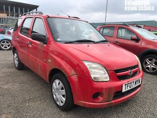Location: Edinburgh - 2007 SUZUKI IGNIS GL 5 Door Hatchback REG: TF07MYW, Keys: No, MOT Expiry date: 15/07/2021, 1328 Petrol, 5 Speed Manual Petrol, Former Keepers: 4