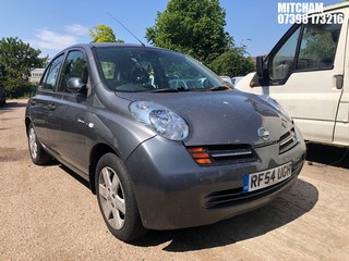 Location: MITCHAM - 2004 NISSAN MICRA SE 5 DOOR HATCHBACK REG: RF54UGH, 1386cc PETROL, 5 SPEED MANUAL PETROL, Former Keepers: 5, Keys: No, MOT: Expiry date12/03/2026