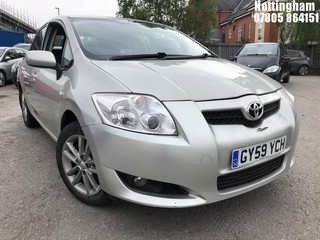 Location: Nottingham - 2009 TOYOTA AURIS TR STOPSTART VVTI 5 Door Hatchback REG: GY59YCH, Keys: No, MOT Expiry date: 05/07/2025, 1329 Petrol, 6 Speed Manual Petrol, Former Keepers: 9