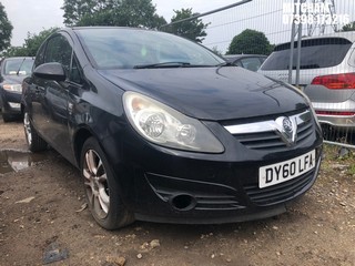 Location: Mitcham - 2010 VAUXHALL CORSA SXI 3 Door Hatchback REG: DY60LFA, Keys: No, MOT Expiry date: 21/01/2026, 1229 Petrol, 5 Speed Manual Petrol, Former Keepers: 5