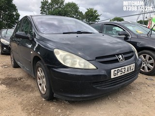 Location: Mitcham - 2003 PEUGEOT 307 S HDI 5 Door Hatchback REG: GP53AVJ, Keys: No, MOT Expiry date: 25/01/2025, 1398 Diesel, 5 Speed Manual Diesel, Former Keepers: 2