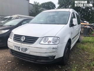 Location: Mitcham - 2010 VOLKSWAGEN CADDY MAXI LIFE TDI SEMI- MPV REG: YY10VUP, Keys: No, MOT Expiry date: 14/08/2025, 1896 Diesel, 6 Speed Semi Auto Diesel, Former Keepers: 4