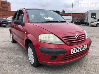 Location: Nottingham - 2002 CITROEN C3 L 5 Door Hatchback REG: FV52DZX, Keys: No, MOT Expiry date: 21/11/2023, 1124 Petrol, 5 Speed Manual Petrol, Former Keepers: 7