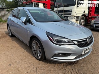 Location: Peterborough - 2017 VAUXHALL ASTRA ELITE NAV CDTI AUTO 5 Door Hatchback REG: BF17CTO, Keys: Yes, MOT Expiry date: 23/04/2025, 1598 Diesel, 6 Speed Auto Diesel, Former Keepers: 7