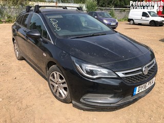 Location: Peterborough - 2016 VAUXHALL ASTRA TECH LINE CDTI EFLE Estate REG: DY16PKA, Keys: No, MOT Expiry date: 17/11/2024, 1598 Diesel, 6 Speed Manual Diesel, Former Keepers: 3
