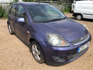 Location: Peterborough - 2007 FORD FIESTA ZETEC CLIMATE 5 Door Hatchback REG: CE57YWU, Keys: No, MOT Expiry date: 30/01/2025, 1242 Petrol, 5 Speed Manual Petrol, Former Keepers: 7