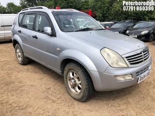 Location: Peterborough - 2004 SSANGYONG REXTON RX270 SE5 AUTO Estate REG: RX04XSU, Keys: No, MOT Expiry date: 11/01/2025, 2696 Diesel, 5 Speed Auto Diesel, Former Keepers: 5