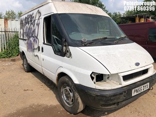 Location: Peterborough - 2005 FORD TRANSIT 350 MWB Panel Van REG: PN55DYX, Keys: No, MOT Expiry date: 11/11/2023, 1998 Diesel, 5 Speed Manual Diesel, Former Keepers: 3