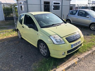 Location: Brentwood - 2005 CITROEN C2 VTR AUTO 3 Door Hatchback REG: PE05VOY, Keys: No, MOT Expiry date: 13/09/2025, 1587 Petrol, 5 Speed Auto Petrol, Former Keepers: 11