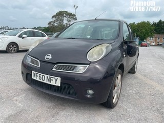 Location: Plymouth - 2010 NISSAN MICRA N-TEC 5 Door Hatchback REG: WF60NFY, Keys: No, MOT Expiry date: 26/09/2024, 1240 Petrol, 5 Speed Manual Petrol, Former Keepers: 4
