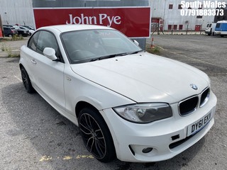 Location: South Wales - 2012 BMW 118D SPORT Coupe REG: DY61EKV, Keys: No, MOT Expiry date: 21/09/2024, 1995 Diesel, 6 Speed Manual Diesel, Former Keepers: 7