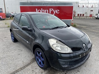 Location: South Wales - 2008 RENAULT CLIO DYNAMIQUE S TUR 100 3 Door Hatchback REG: CK58MZT, Keys: No, MOT Expiry date: 06/05/2023, 1149 Petrol, 5 Speed Manual Petrol, Former Keepers: 5