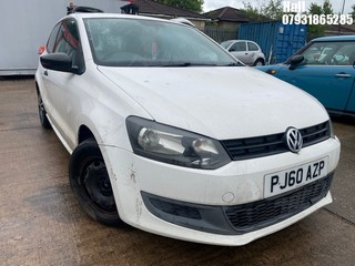 Location: Hull - 2010 VOLKSWAGEN POLO S 60 3 Door Hatchback REG: PJ60AZP, Keys: No, MOT Expiry date: 23/02/2025, 1198 Petrol, 5 Speed Manual Petrol, Former Keepers: 5