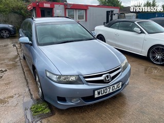 Location: Hull - 2007 HONDA ACCORD SPORT I-CTDI Estate REG: WU07OJG, Keys: No, MOT Expiry date: 11/02/2026, 2204 Diesel, 6 Speed Manual Diesel, Former Keepers: 4